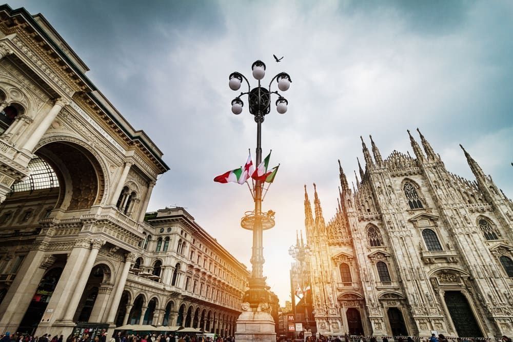 Milan city skyline